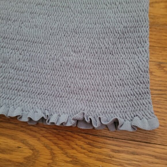 ZARA | High Neck Ruffle Stretch Tank Top | Sz. L - Picture 2 of 4